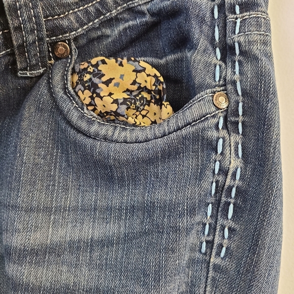 Downeast Heavy Stitching Mid Rise Boot Cut Jeans - Picture 5 of 7